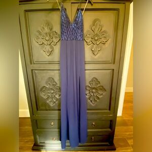 Simply Brand Elegant Navy Blue Evening Gown NWOT Size Medium